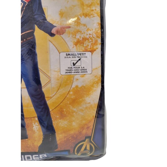 NEW Marvel AVENGERS Infinity War Iron Spider Costume Youth SM Jumpsuit Mask - Picture 3 of 4